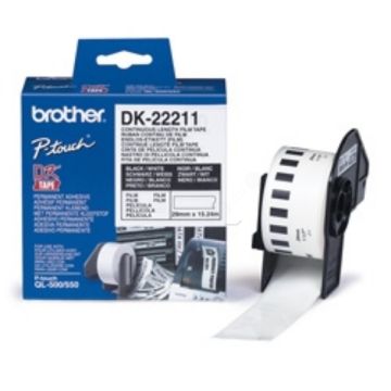 DK22211Brother - blanche - étiquettes de marque