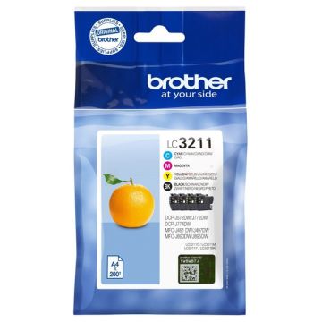 LC3211VALDRBrother - multipack 4 couleurs : noire, cyan, magenta, jaune - cartouches d'encre de marque