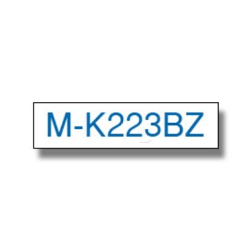 MK223BZBrother - bleu, blanc - ruban cassette de marque