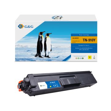 TN910Y Brother - jaune - toner compatible qualité premium