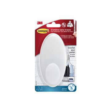 3M Command Crochet de salle de bain, taille: XL, blanc