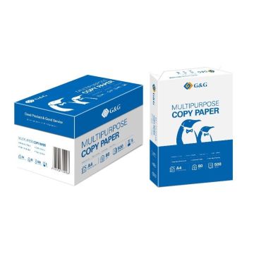 5 ramettes de Papier blanc - A4 ( 210 x 297 mm ) - 80 g/m² marque G&G