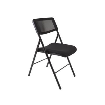 ALBA Chaise pliante DIVANO, noir x2