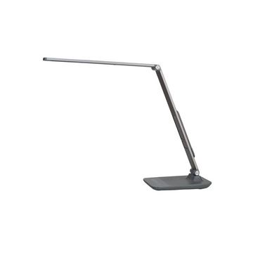 ALBA Lampe de bureau LED "LEDVIVA", avec port USB, gris
