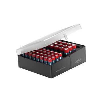 ANSMANN Boîte de rangement pour piles, pour 52 piles, garni