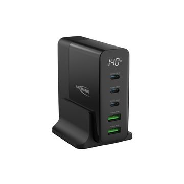 ANSMANN Chargeur de bureau USB DC5140PD, 5 ports, 140 watts
