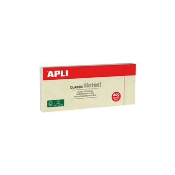 APLI Notes adhésives "CLASSIC Notes!", 40 x 50 mm, jaune