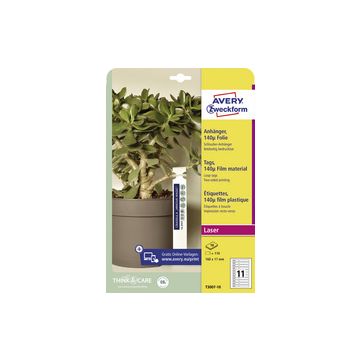 AVERY Zweckform Etiquette à boucle, film, 250 x 25 mm, blanc