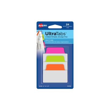 AVERY Zweckform Onglet adhésif UltraTabs fluo, 50,8 x 38 mm