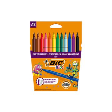BIC KIDS Feutre Visa, étui en carton de 12