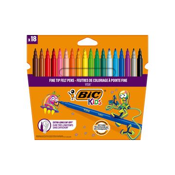 BIC KIDS Feutre Visa, étui en carton de 18
