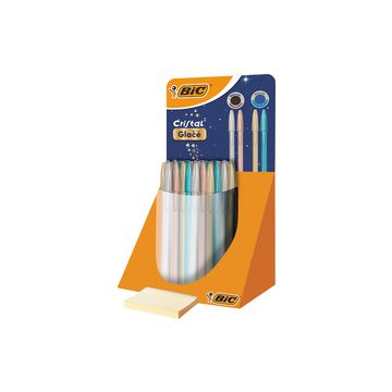 BIC Stylo à bille Cristal Glacé, présentoir de 40