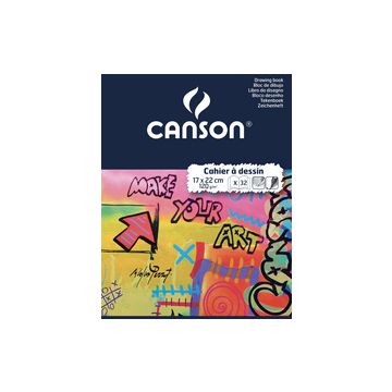 CANSON Cahier à dessin, uni, 125 g/m2, 170 x 220 mm