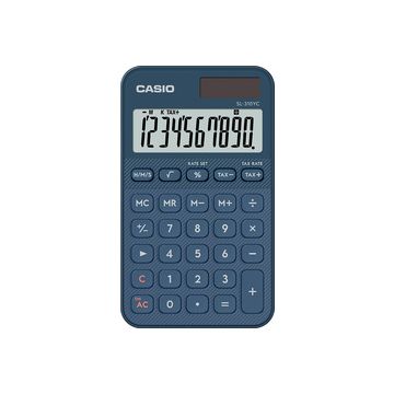 CASIO Calculatrice SL-310YC-NY, bleu