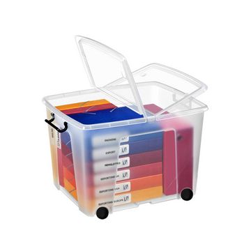 CEP Boîte de rangement strata, avec des roues, 75 litres