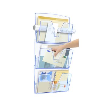 CEP Lot de 3 corbeilles murales ICE, A4, 1 compartiment