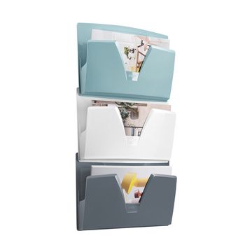 CEP Lot de 3 corbeilles murales Riviera, A4, 1 compartiment