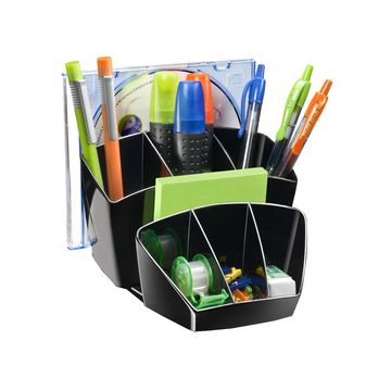 CEP Multipot à crayons CONFORT, 8 compartiments, noir