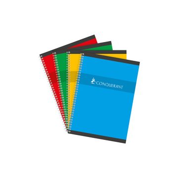 CONQUERANT SEPT Cahier reliure intégrale, A4, Seyés