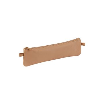 Clairefontaine Trousse plate, cuir naturel