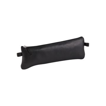 Clairefontaine Trousse plate, cuir noir