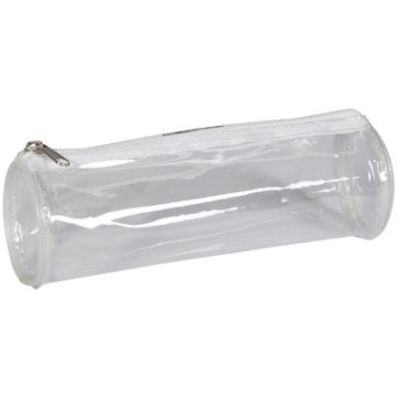 Clairefontaine Trousse ronde, plastique, transparent
