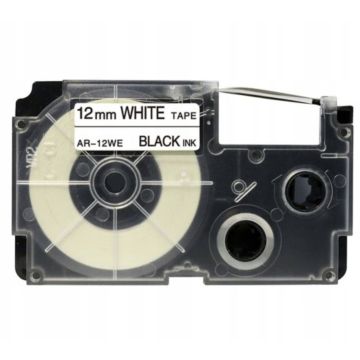 XR12WE1 Casio - noir, blanc - ruban compatible