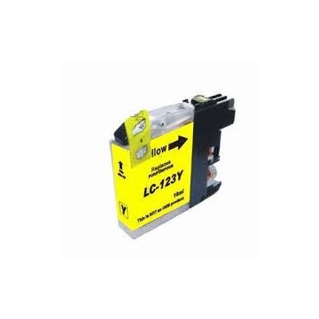 LC123Y Brother - jaune - cartouche compatible