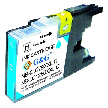 LC1280XLC Brother - cyan - cartouche compatible