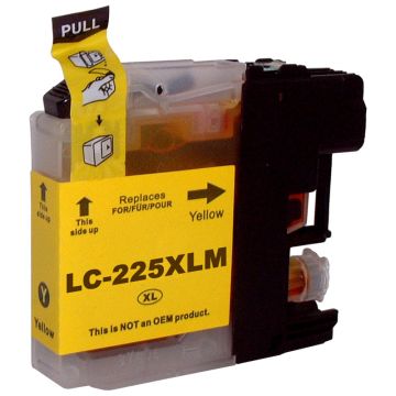 LC225XLY Brother - jaune - cartouche compatible