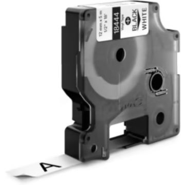 18444 / S0718600 Dymo - noir, blanc - ruban compatible