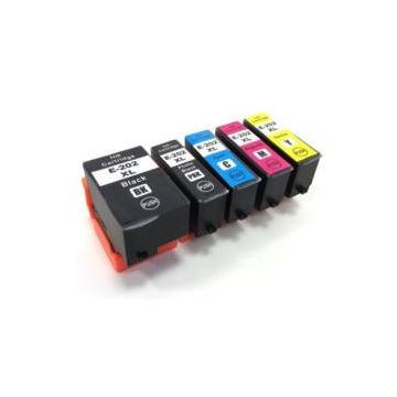 Multipack 5 cartouches (BK,C,M,Y,PB) - Cartouches compatibles 202XL - Epson