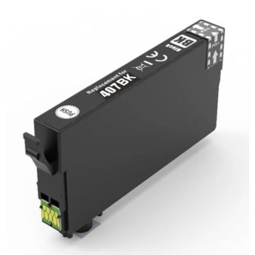 C13T07U140 / 407 Epson - noire - cartouche compatible