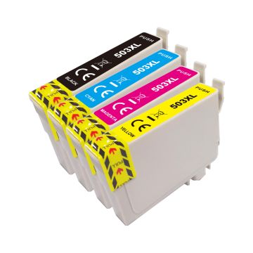 Multipack 4 couleurs (BK,C,M,Y) - Cartouches compatibles 503XL - Epson