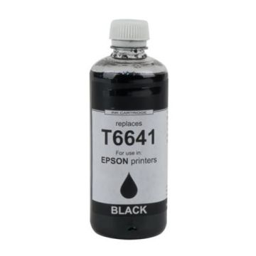 C13T66414A / T6641 Epson - noire - bouteille d'encre compatible