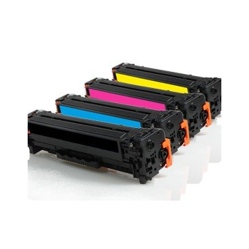 Compatibles - HP CC530-3 / 304A - pack de 4 - toners