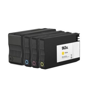 Multipack 4 couleurs (BK,C,M,Y) - Cartouches compatibles 963XL / 3YP35AE - HP