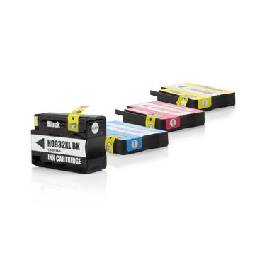 Multipack 4 couleurs (BK,C,M,Y) - Cartouches compatibles 932-933XL / C2P42AE - HP