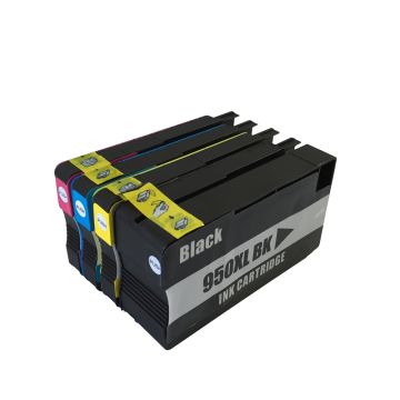 Multipack 4 couleurs (BK,C,M,Y) - Cartouches compatibles 950-951XL / C2P43AE - HP