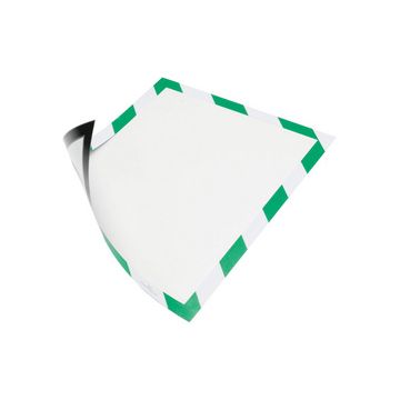 DURABLE Cadre magnétique SECURITY, format A4, vert/ blanc