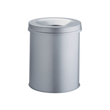 DURABLE Corbeille à papier SAFE, rond, 15 litres, gris