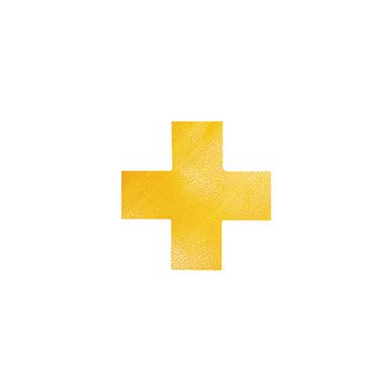 DURABLE Marquage de place, croix, autocollant, jaune