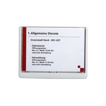 DURABLE Plaque de porte CLICK SIGN, format A5, blanc