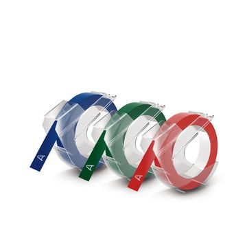 DYMO Ruban d'estampage 3D, 9 mm x 3 m, bleu