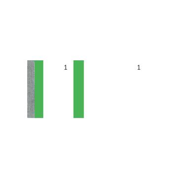 ELVE Bloc vendeur, dimensions: (L)135 x (H)60 mm, vert x10
