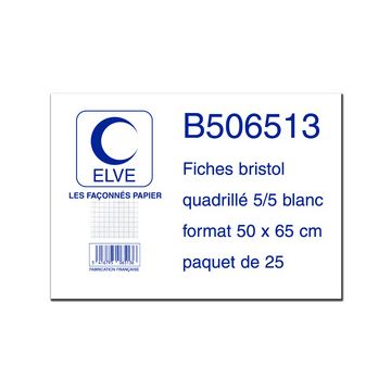 ELVE Fiches bristol, uni, 500 x 650 mm, 25 fiches