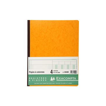EXACOMPTA Piqûre à colonnes, 4 colonnes, 31 lignes