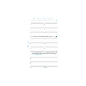 EXACOMPTA Recharge Exatime 17, 2025/2026, 1 semaine/2 pages