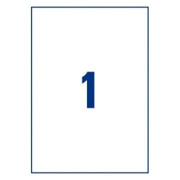 Etiquettes Adhésives Autocollantes 1 par page - 100 pages A4