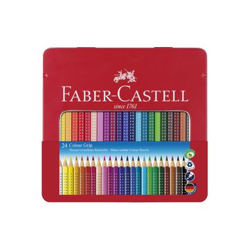 FABER-CASTELL Crayon de couleur Colour GRIP, étui de 24